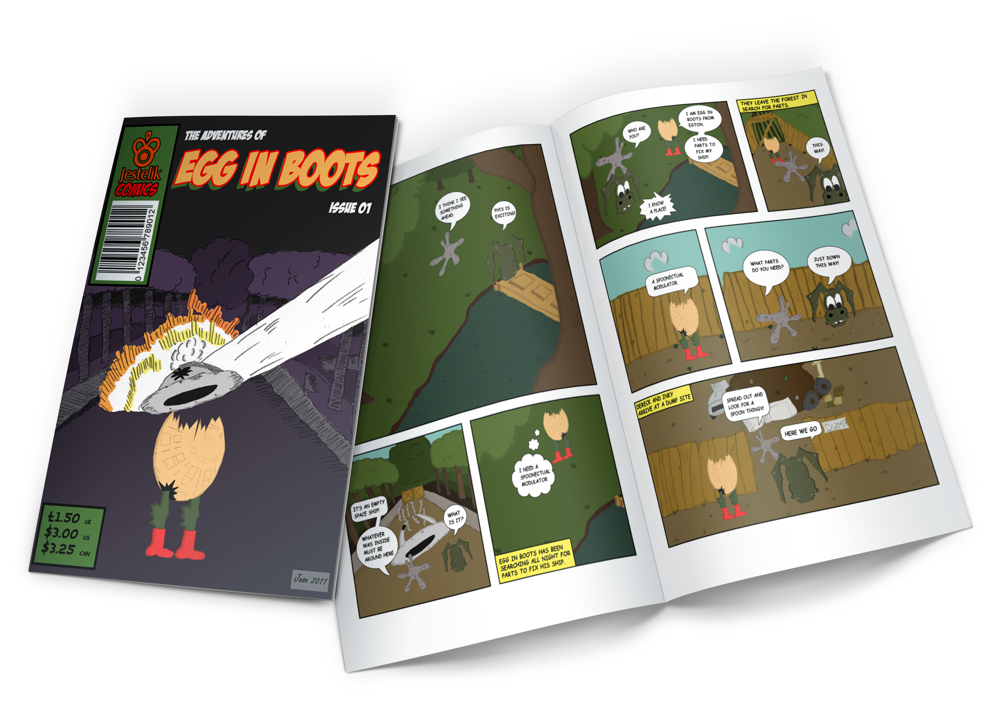 Egg In Boots Comic Book